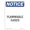 Signmission Safety Sign, OSHA Notice, 24" Height, Flammable Gases Sign, Portrait OS-NS-D-1824-V-12760 - alternate 1